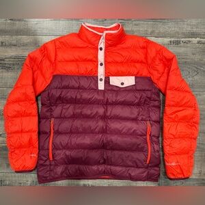 Eddie Bauer Jacket Women  Stratuslite Down Puffer EB650  Pullover Tall Medium